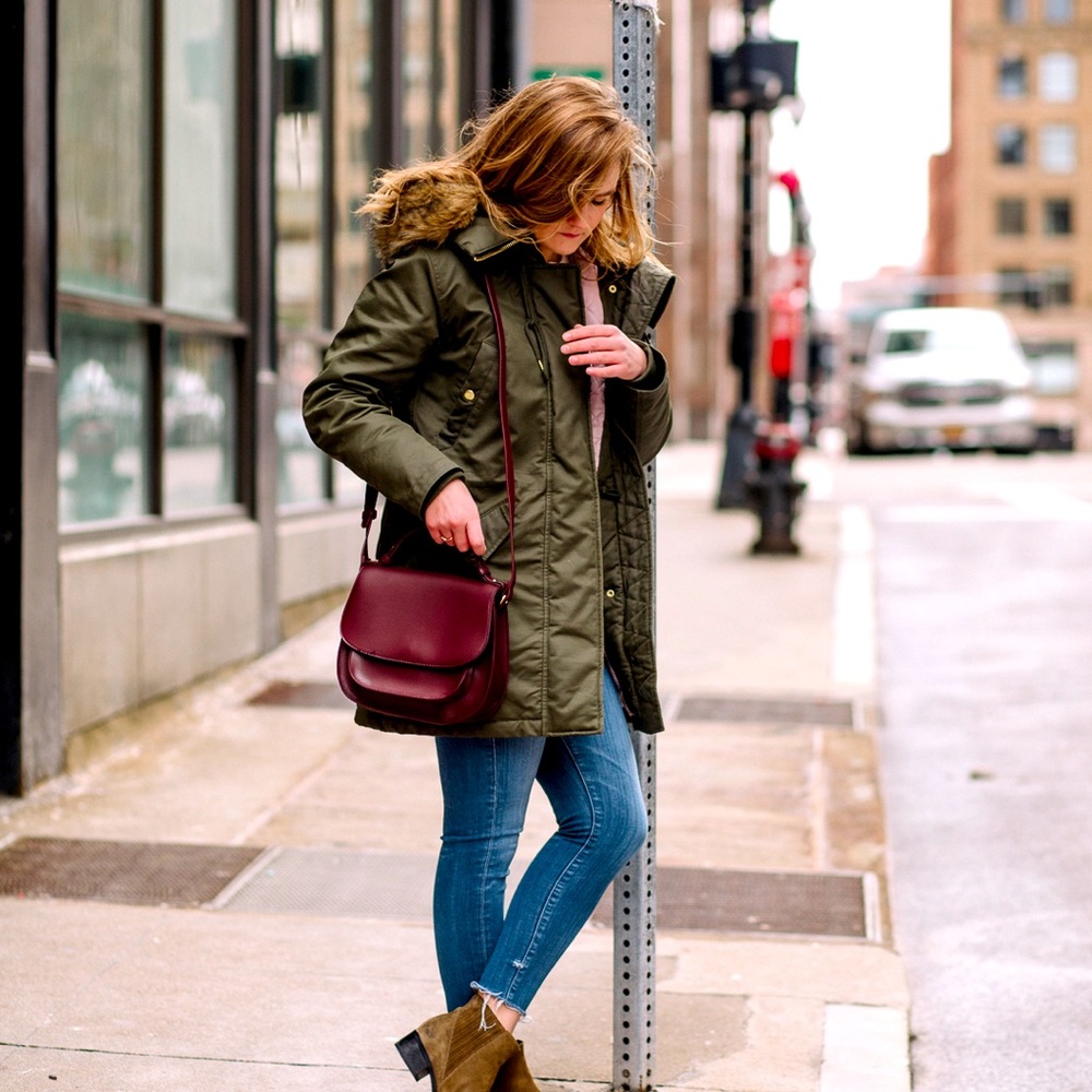 J Crew Perfect Winter Parka H2222 Small
